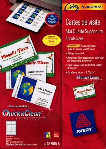 AVERY DENNISON Avery Quick&Clean C32015-5
