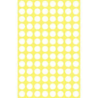 AVERY -Zweckform 3175 Pastilles &Oslash; 8 mm blanc 416 pc(s) permanente papier
