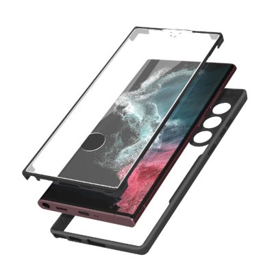 AVIZAR  Coque Samsung Galaxy S22 Ultra Plexiglas - Noir