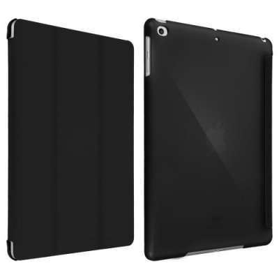 AVIZAR  Housse iPad 5 / 6 / Air Etui Clapet Folio Support Video Noir
