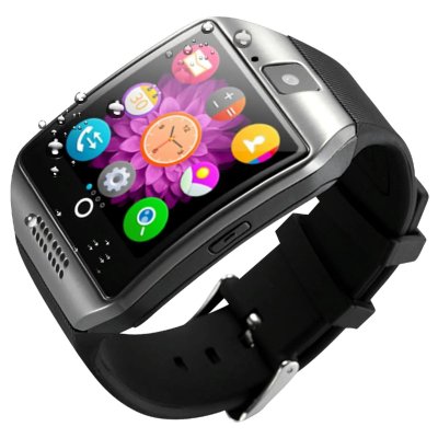 AVIZAR  Montre Connect&eacute;e Bluetooth et Cam&eacute;ra, Argent