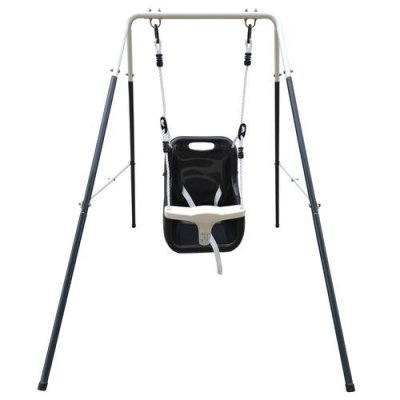 AXI  metal baby balancoire avec siege anthracite cream A030.243.00
