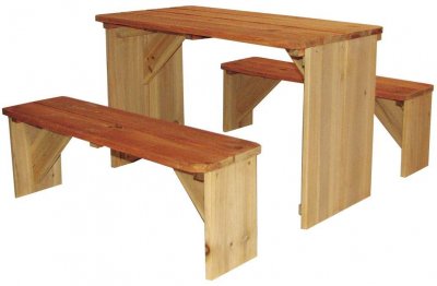 AXI  table de pique-nique ZidZed XXL 45 x 80 x 70 cm lumineux
