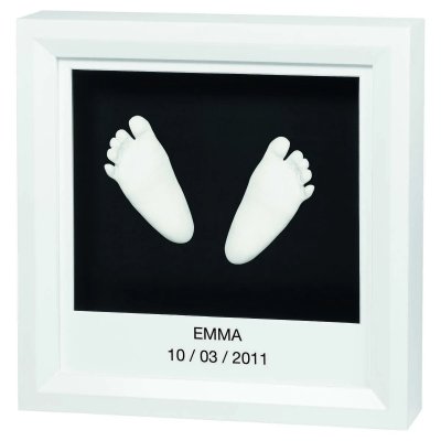 BTL BABYTOLOVE Baby Art Cadre de sculpture de fen&ecirc;tre My Little Steps Blanc 34120078