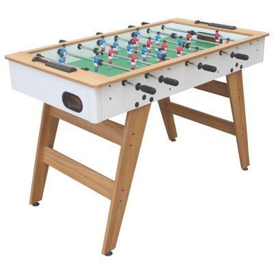 HAPPY GARDEN Baby-foot 120cm blanc et bois 