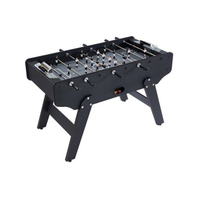 VENTE UNIQUE Baby foot style industriel en MDF - L153 x P77.6 x H96 cm - Noir - LIONEL