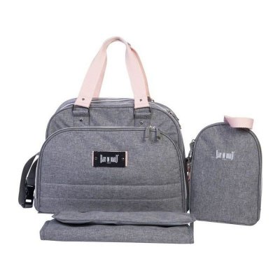 BABY ON BOARD  Sac a langer URBAN Sweet Pink - gris/rose