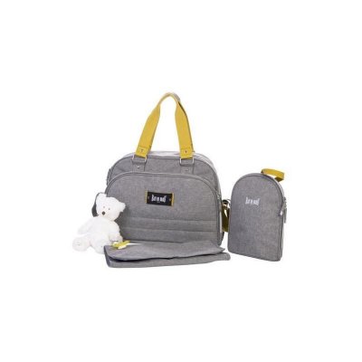 BABY ON BOARD  Sac &agrave; langer URBAN YELLOWSTONE - gris/moutarde