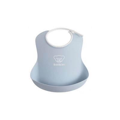 BABYBJORN BABYBJ&Ouml;RN Bavoir, lot de 1, Bleu pastel