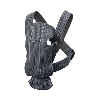 BABYBJORN BABYBJ&Ouml;RN Porte-b&eacute;b&eacute; Mini, 3D Mesh, Anthracite