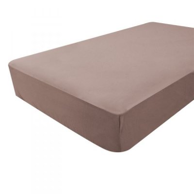 BABYCALIN  - Drap housse berceau 40x80x7cm Taupe certifi&eacute; OEKO-TEX