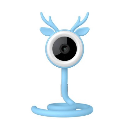 MOBEE Babyphone  Elaf Camera Wi-Fi pour b&eacute;b&eacute; Blanc
