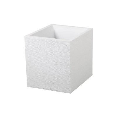 EDA Bac carr&eacute; GRAPHIT 31L blanc c&eacute;rus&eacute;