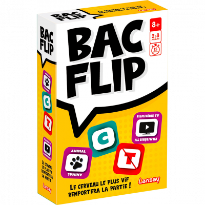 BAC FLIP - Jeu de soci&eacute;t&eacute; - LANSAY - D&egrave;s 8 ans