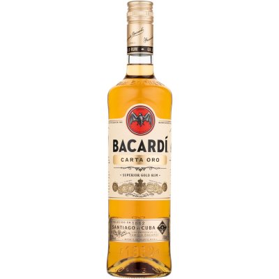 BACARDI  Carta Oro, Rhum ambr&eacute;, 70cl, 37,5 %- Lot de 3