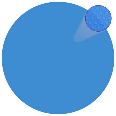 VIDAXL B&acirc;che de Piscine Ronde pe Bleu 488 cm  Bleu