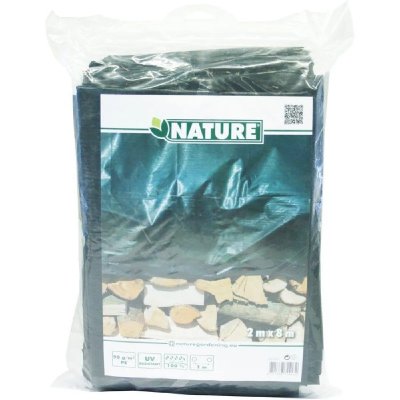 NATURE B&acirc;che pour tas de bois en poly&eacute;thyl&egrave;ne 90gr/m&sup2; vert 2x8m
