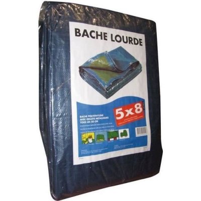 PROVENCE OUTILLAGE B&acirc;ches lourdes arm&eacute;es 140 g/m&sup2; 5 x 8 m