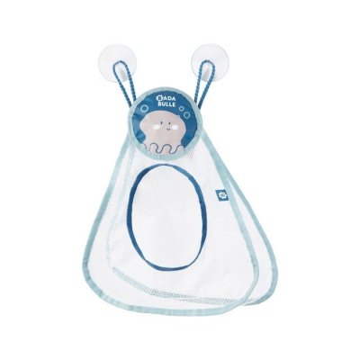 BADABULLE  Filet de bain animaux marins, pour ranger les jouets de bain, avec 2 ventouses robustes