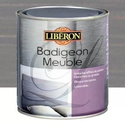 LIBERON Badigeon Meuble LIB&Eacute;RON Gris gustavien 0,5 L - Gris gustavien