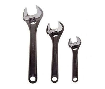 BAHCO  jeu de 3 cl&eacute;s a molette (250mm-10"", 200mm-8"", 150mm-6"") adjust 3