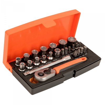 BAHCO  Jeu de douilles de 1/4 po 25 pcs SL25