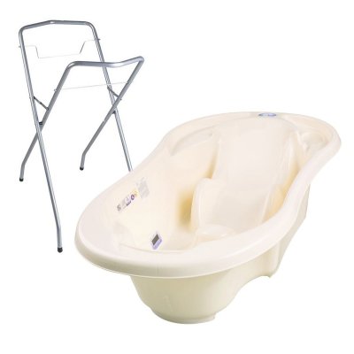 GENERIQUE Baignoire b&eacute;b&eacute; avec r&eacute;ducteur int&eacute;gr&eacute;      Jaune    + Pied