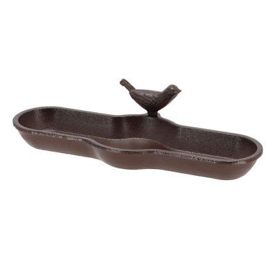 ESSCHERT DESIGN Bain d'oiseau en fonte - Marron - L 29,5 cm