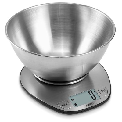 MESKO Balance de cuisine avec bol de 1,8l jusqu&acute;&agrave; 5kg gris