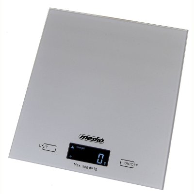 MESKO Balance de Cuisine Num&eacute;rique Haute Pr&eacute;cision 1g, Jusqu'&agrave; 5Kg Affichage LCD Gris  MS3145