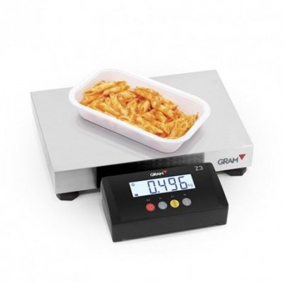 GRAM Balance de Cuisine Professionnelle 30 kg - - - Inox 400x300x102mm