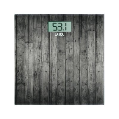 LAICA Balance &eacute;lectronique ""bois fonc&eacute;"" 180 kg.