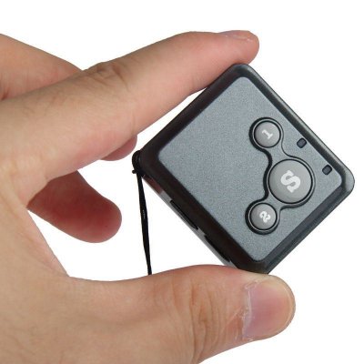 YONIS Balise GPS Miniature Tracker de Poche Enfant Micro Espion T&eacute;l&eacute;secours Sos Noir -