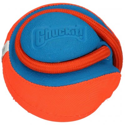 CHUCKIT! Balle Rope Fetch Chuckit taille L 14 cm de diam&egrave;tre - Jouet pour chien