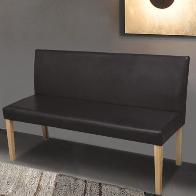 VIDAXL Banc 139,5 cm Marron fonc&eacute; Similicuir
