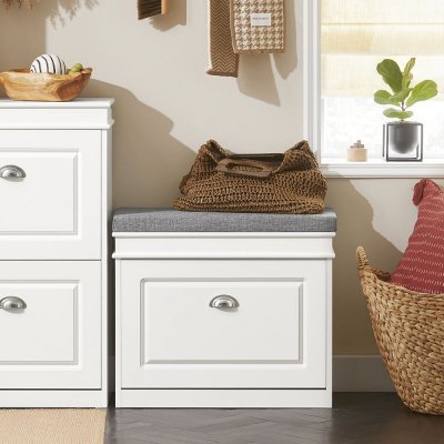 Banc &agrave; chaussures meuble &agrave; chaussures,sobuy fsr82-k-w