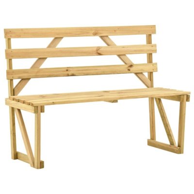 VIDAXL Banc de jardin 120 cm Bois de pin impr&eacute;gn&eacute;