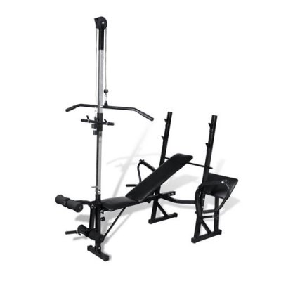 HELLOSHOP26 Banc de musculation appareil &agrave; charge guid&eacute;e sport fitness musculation 0702056