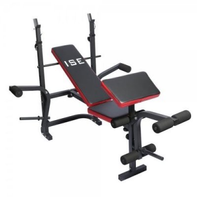 ISE Banc de Musculation Rio SY-5430B - Pliable Inclinable - Charge maximale 300 kg