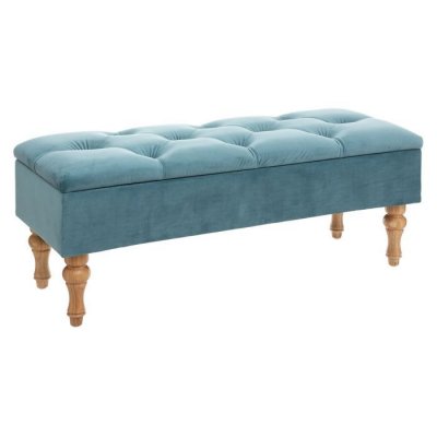 ATMOSPHERA Banc de rangement - 102 x 38 x 41 cm - bleu