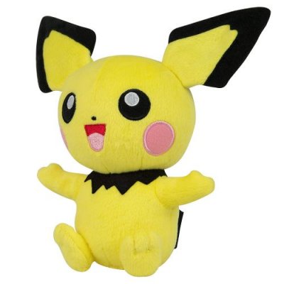 JAZWARES Bandai - Pok&eacute;mon - Peluche 20 cm - Pichu - WT95244