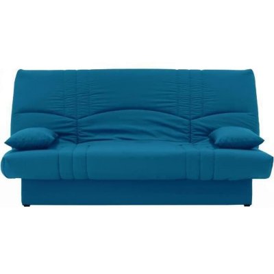 CONFORTEAM Banquette clic clac 3 places - Tissu bleu canard - Style Contemporain - L 190 x P92 cm - DREAM