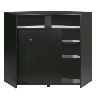 Bar 2 portes 134,5x55,3x104,8 cm noir - kapik