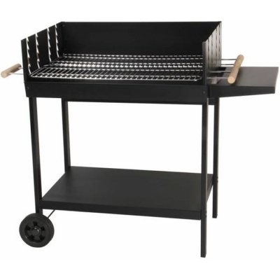 SOMAGIC Barbecue &agrave; charbon de bois &agrave; double grilles - Noir - 106 x 52 x 92 cm