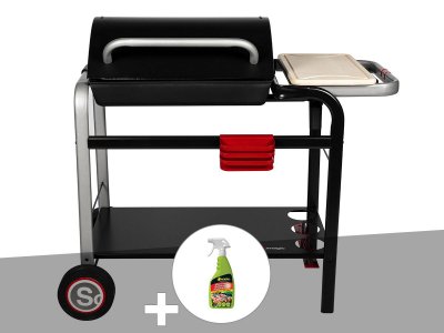 SOMAGIC Barbecue &agrave; charbon  Vulcano 2600 + D&eacute;graissant barbecues