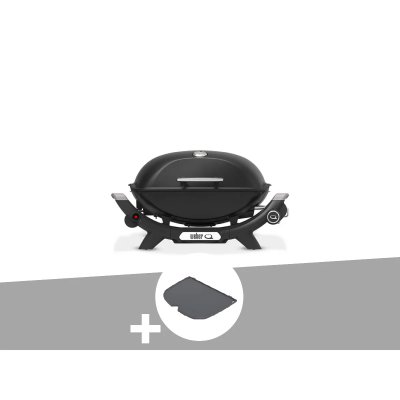 WEBER Barbecue &agrave; gaz q 2100n noir + plancha (1&nbsp;2) - 