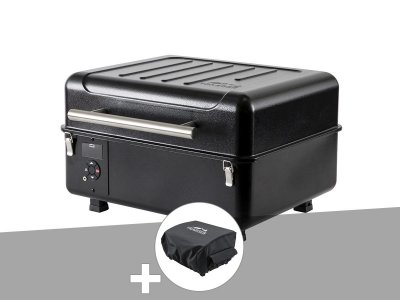 TRAEGER Barbecue &agrave; pellets portable Ranger + housse de protection - 