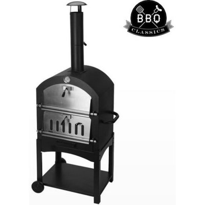 BBQ Barbecue Au Charbon Avec Four En Pierre 44,5x65x158cm
