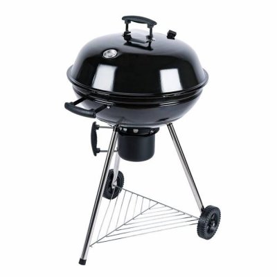 SWEEEK Barbecue charbon de bois &acirc;Œ€57cm georges noir r&eacute;cup&eacute;rateur de cendres