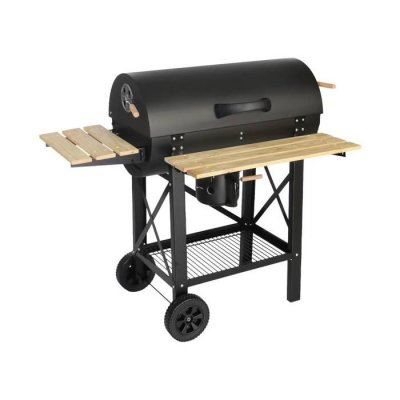 SWEEEK Barbecue charbon de bois - Serge - Noir, fumoir - Alice's Garden 